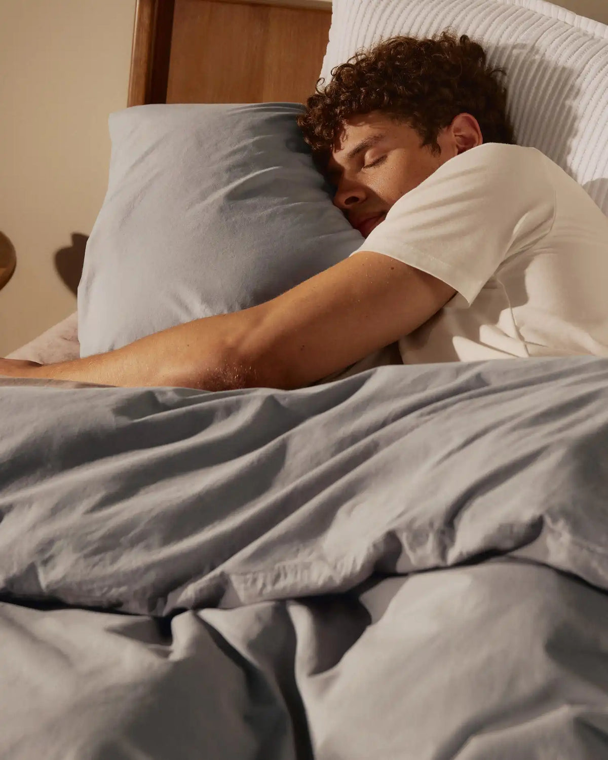 Brushed Cotton Pillowcase Set (Pebble)