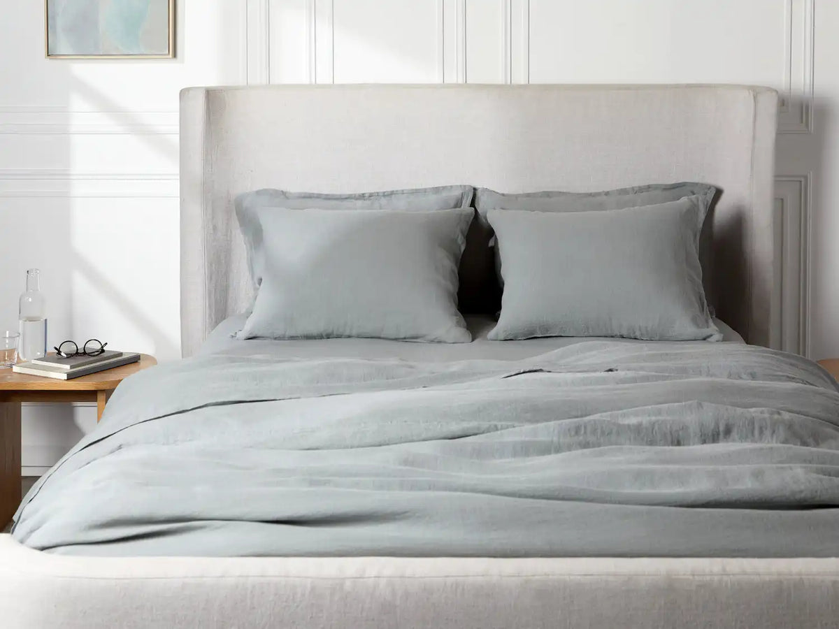 Linen Duvet Cover - FINAL SALE (Slate Blue)