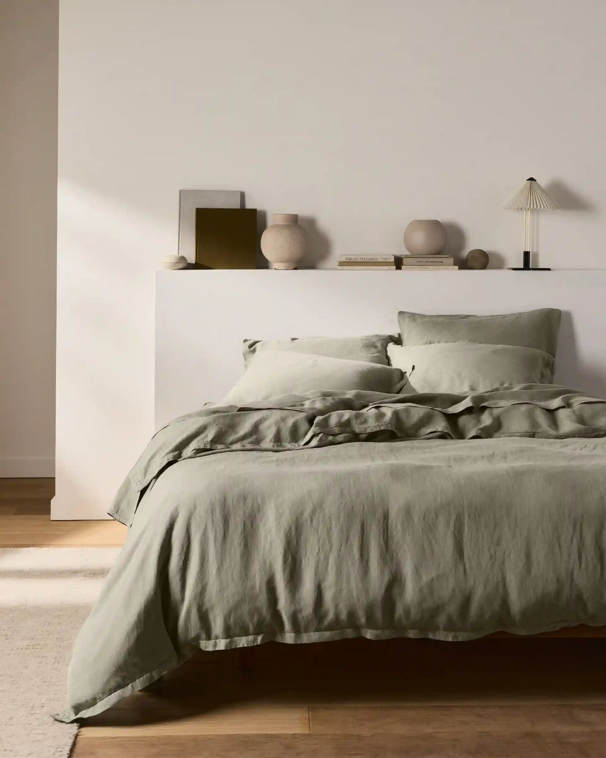 Linen Tencel Top Sheet - FINAL SALE (Moss)