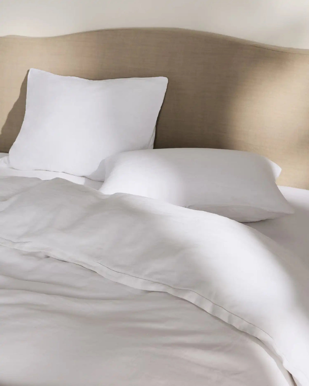 Linen Tencel Duvet Cover (White)