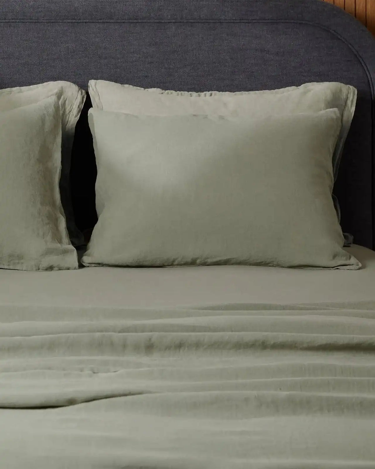 Linen Top Sheet - Moss