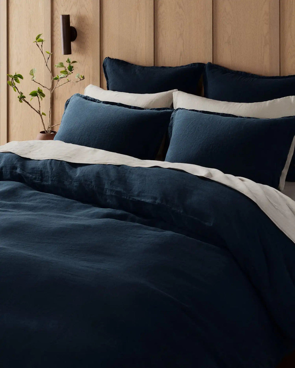Linen Sham Set (Ink)