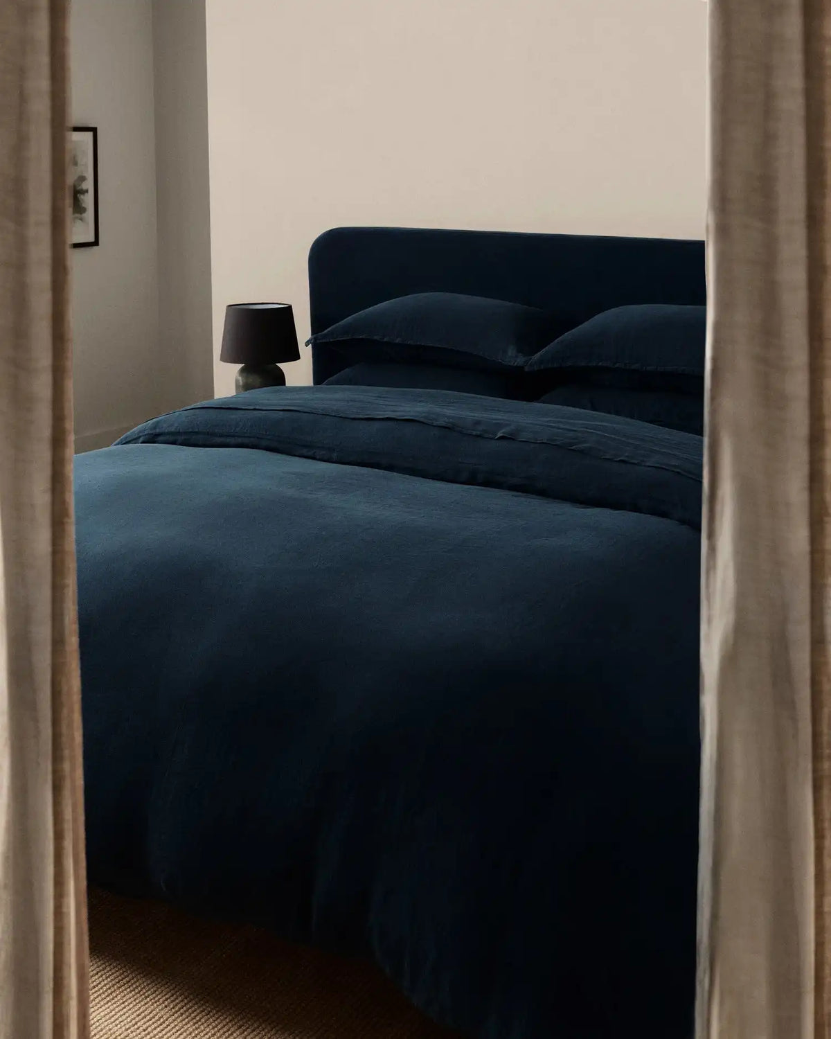 Linen Pillowcase Set (Ink)