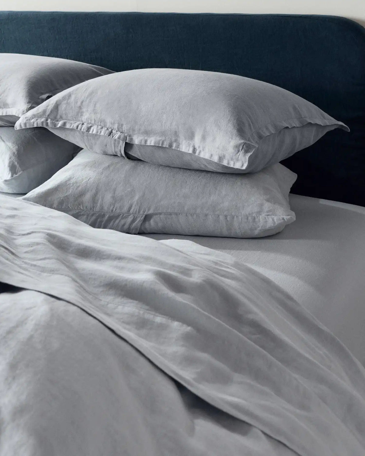 Linen Duvet Cover Set - Sky F/Q