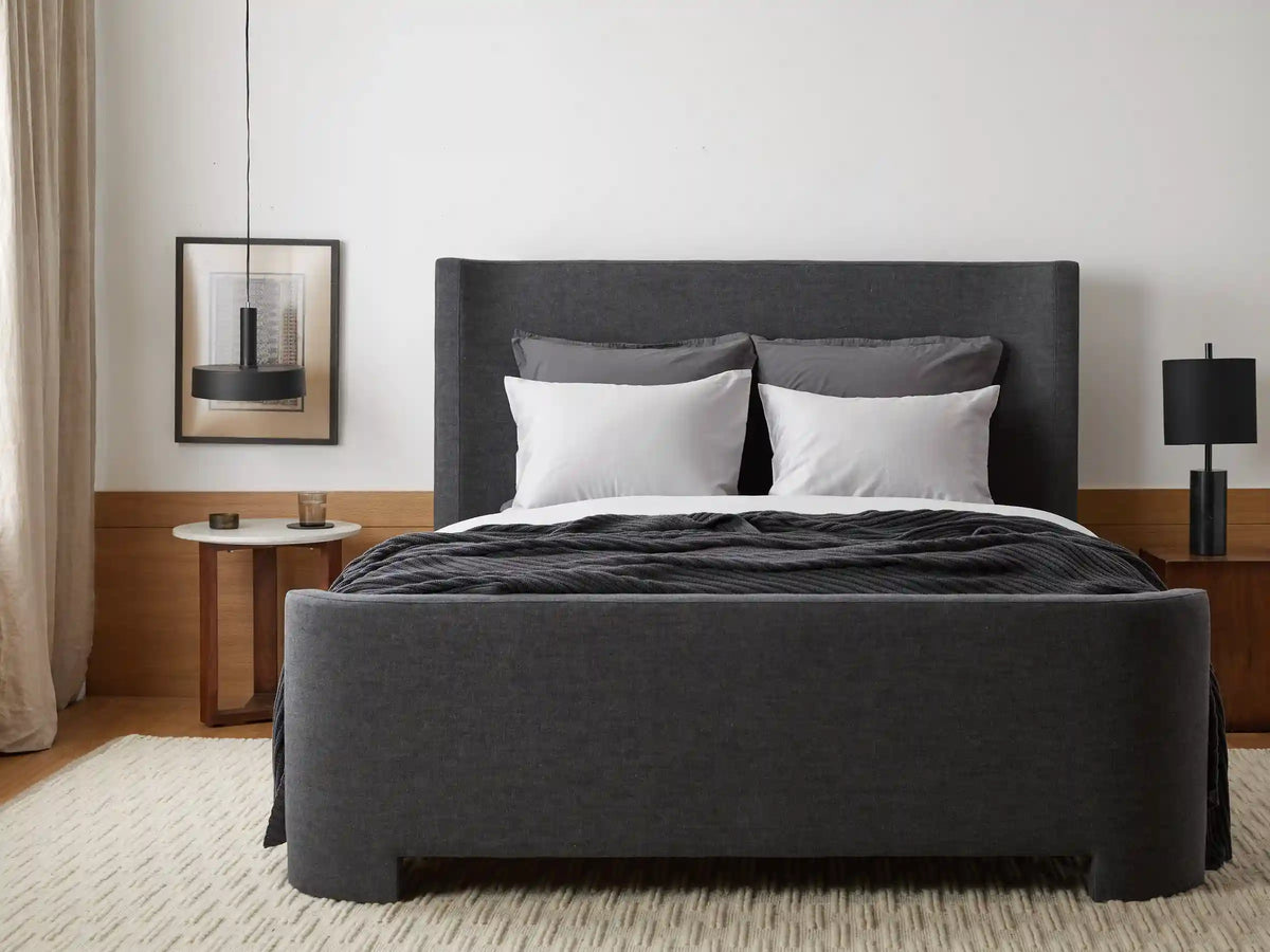 Percale Euro Sham - FINAL SALE (Slate)
