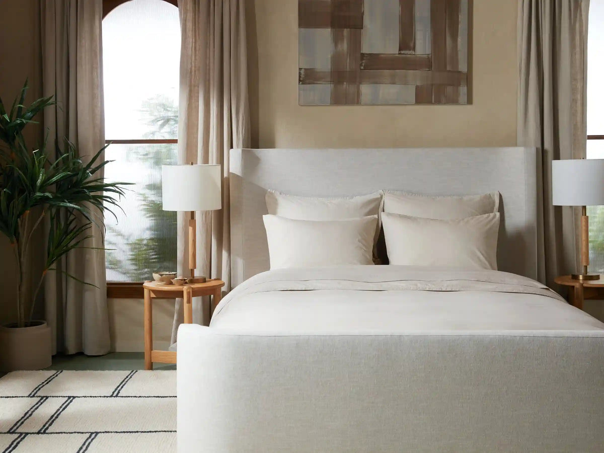 Percale Fabric Swatch (Bone)