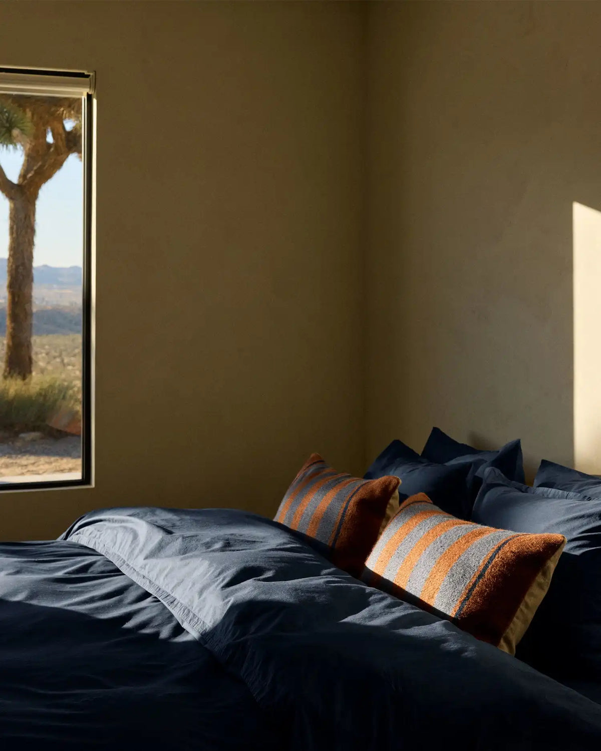 Percale Duvet Cover Set - Ink F/Q