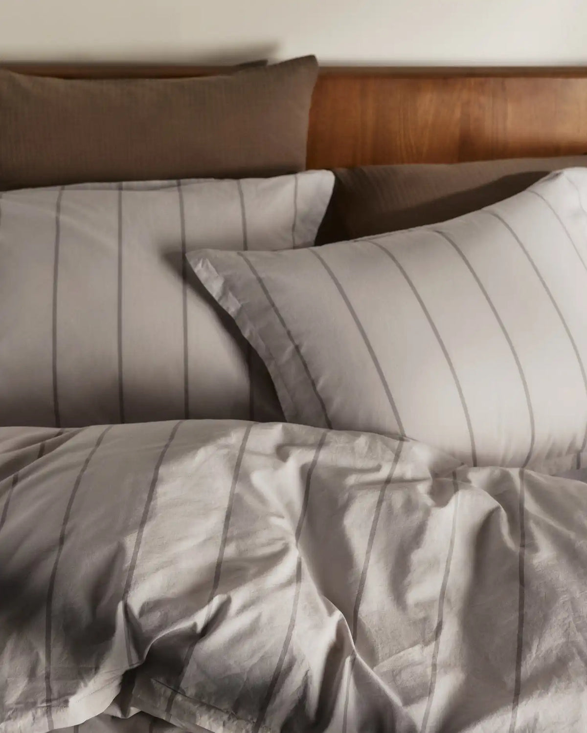 Percale Sham Set (Pebble Stripe)