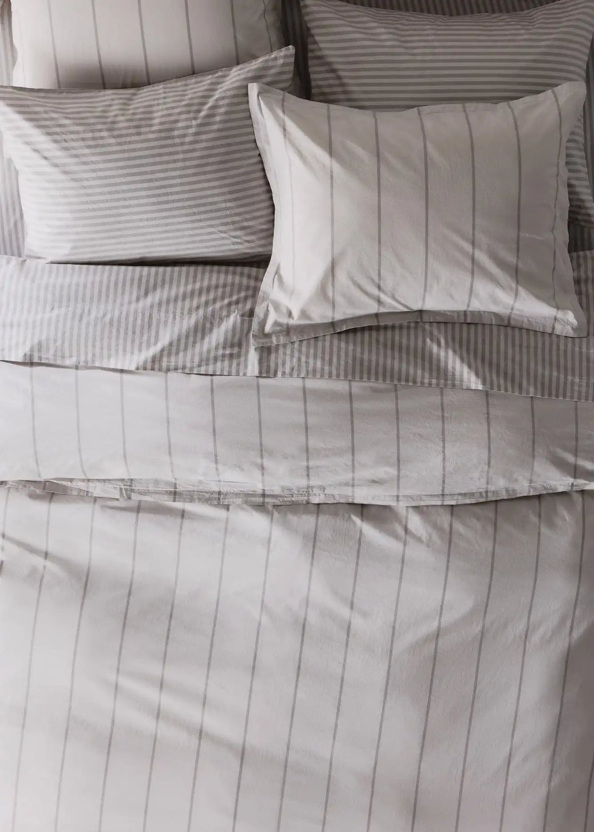 Percale Pillowcase Set (Pebble Stripe)