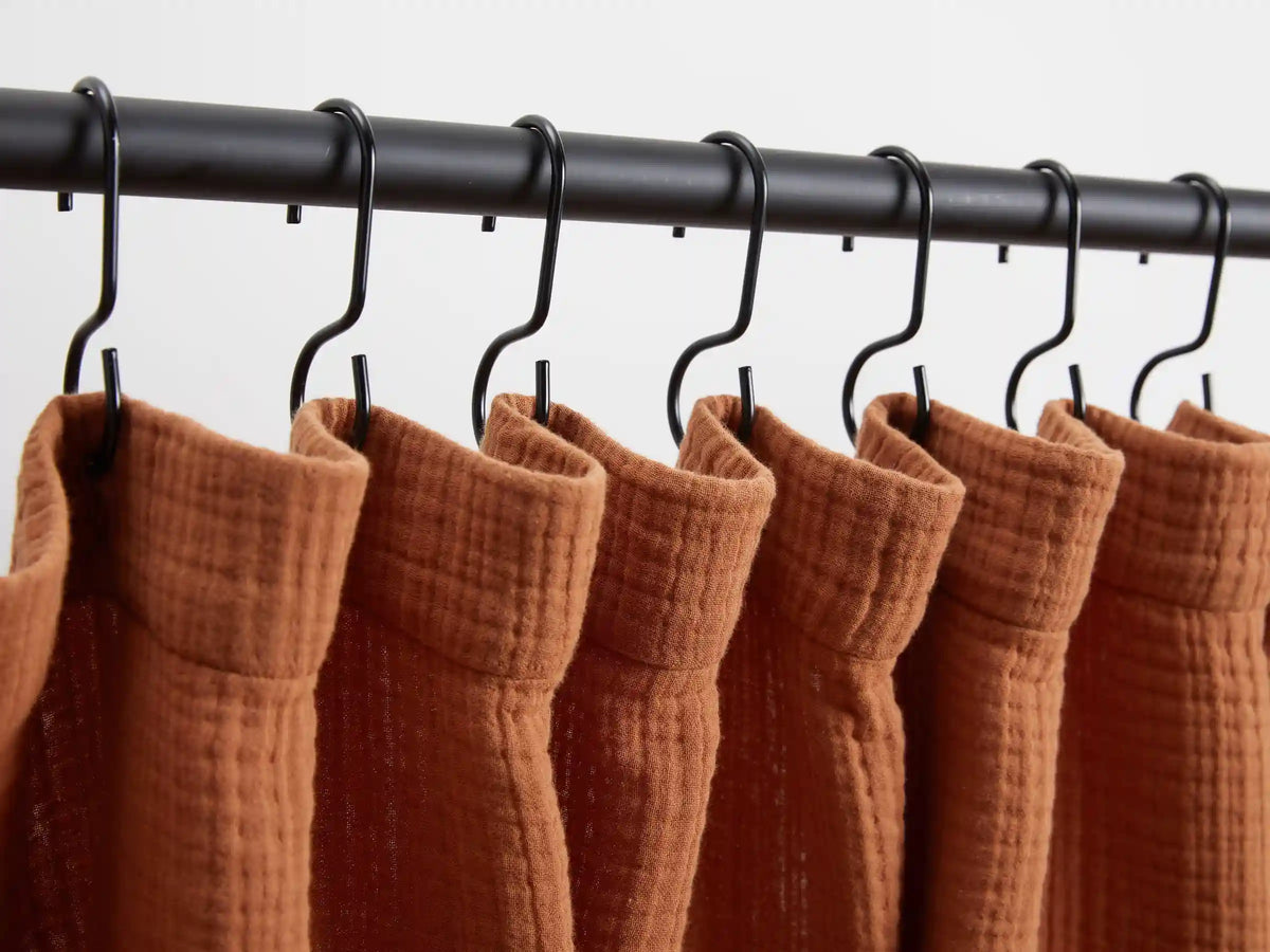 Shower Curtain Hooks - FINAL SALE (Matte Black)