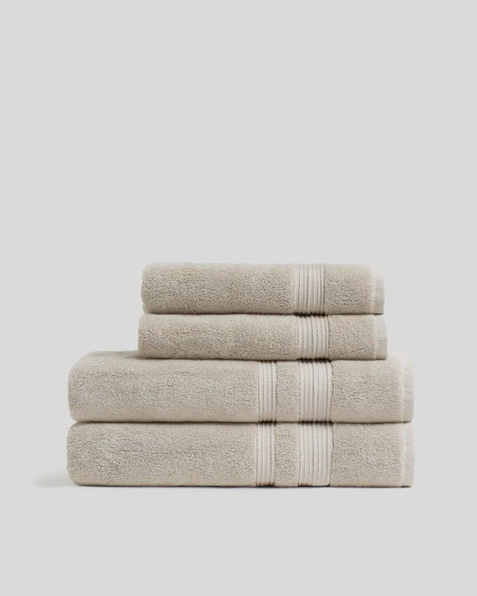 2+2 Classic Turkish Cotton Bath Bundle - Bone