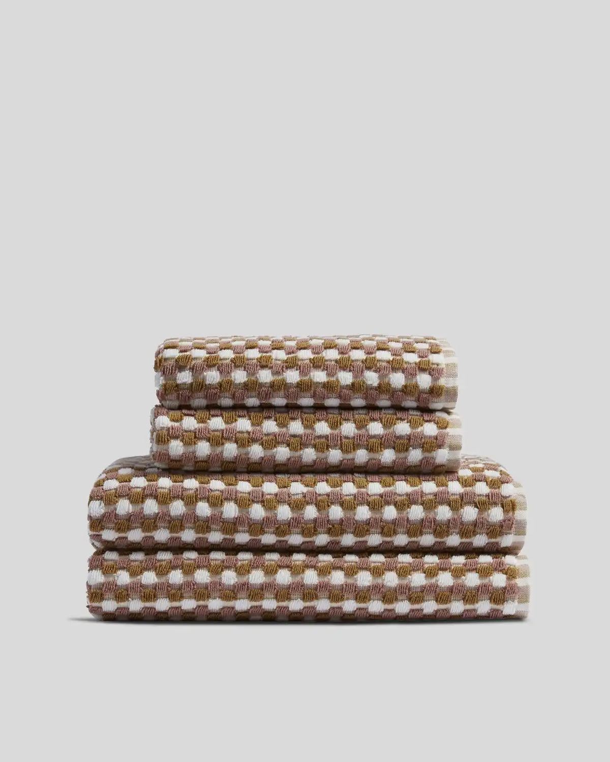 2+2 Organic Mosaic Bath Bundle - Ochre and Clay