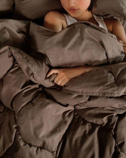 Percale Top Sheet (Warm Grey)