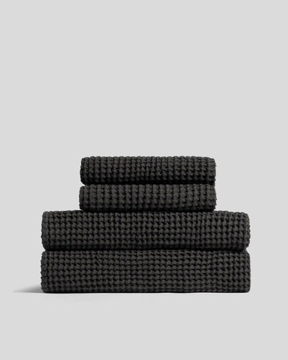 2+2 Waffle Bath Bundle - Onyx