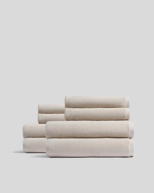 4+4 Organic Plush Bath Bundle - Bone