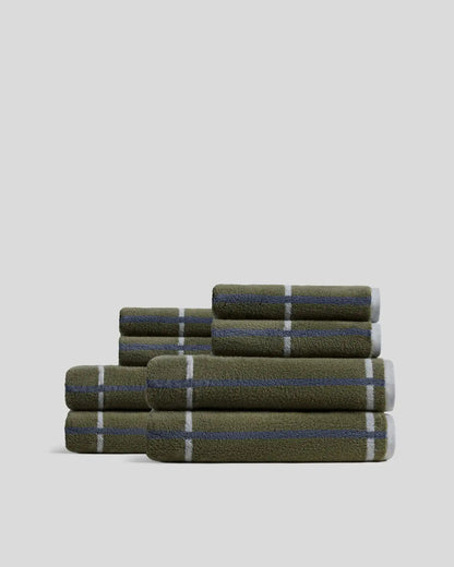 4+4 Organic Plush Bath Bundle - Thyme Windowpane