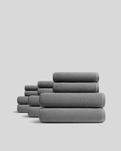 6+6 Organic Plush Bath Bundle - Pebble