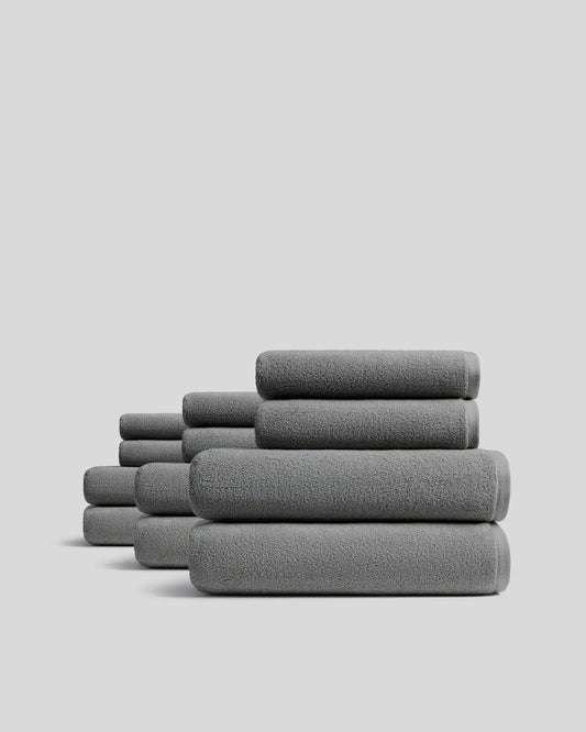6+6 Organic Plush Bath Bundle - Pebble
