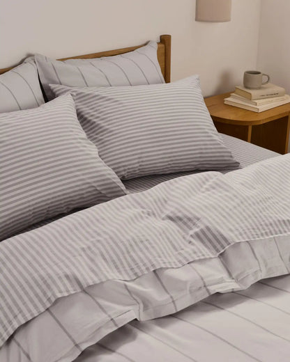 Percale Venice Set - Pebble Stripe F/Q