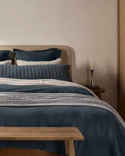 Marled Cotton Throw (Pebble)