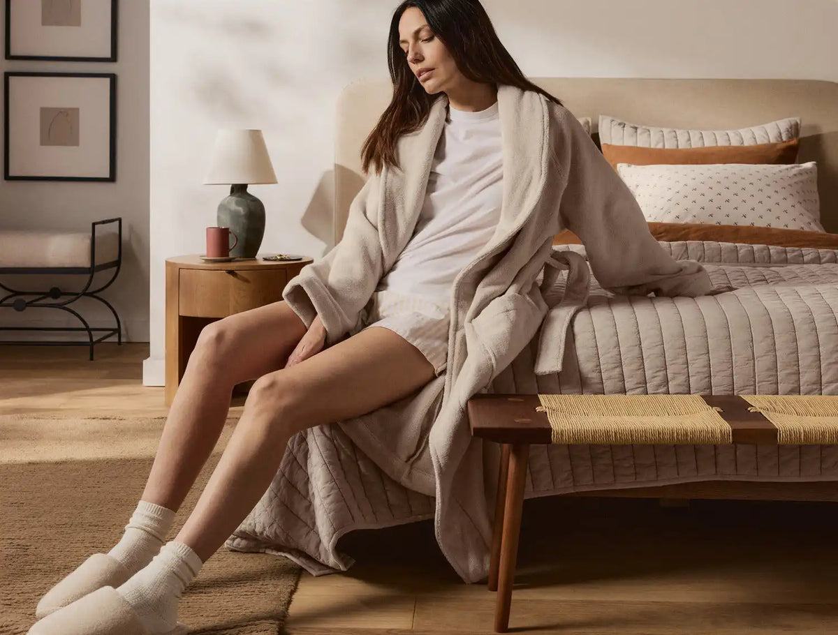 Classic Plush Robe (Bone)