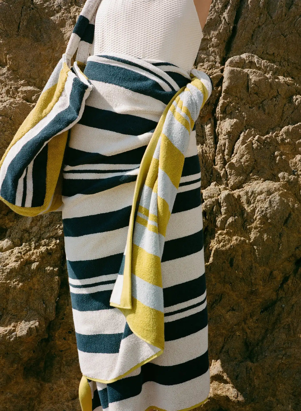 Casita Beach Towel - FINAL SALE (Citron and Sky)