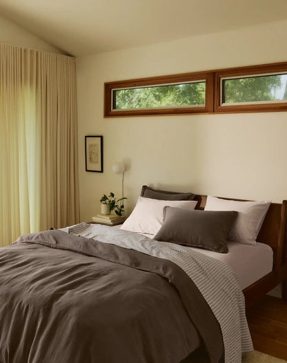 Brushed Cotton Pillowcase Set (Blush)