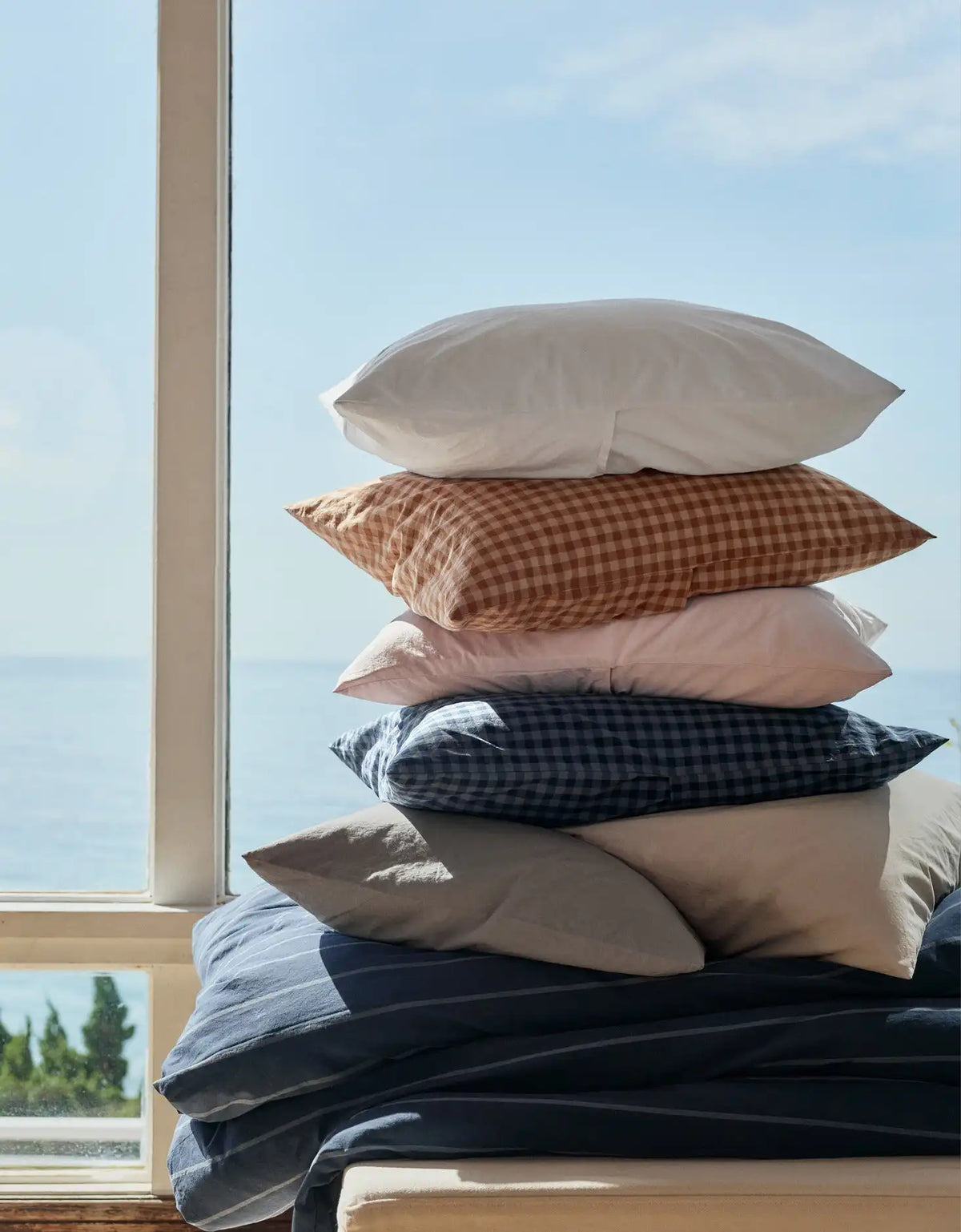 Brushed Cotton Pillowcase Set (Blush)