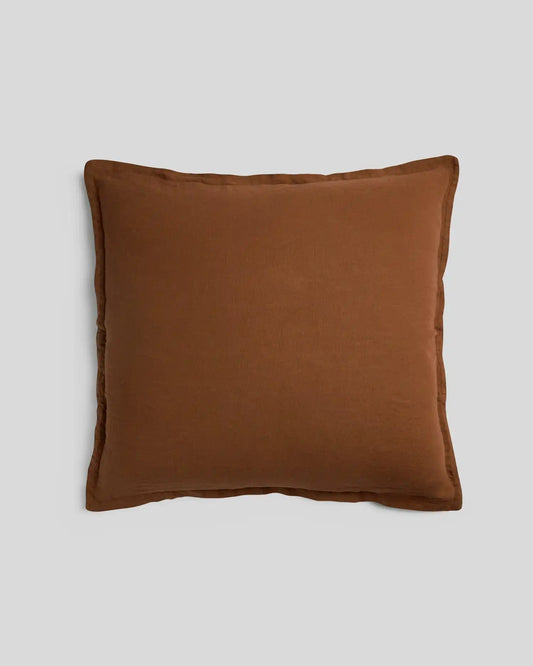 Linen Euro Sham (Tobacco)
