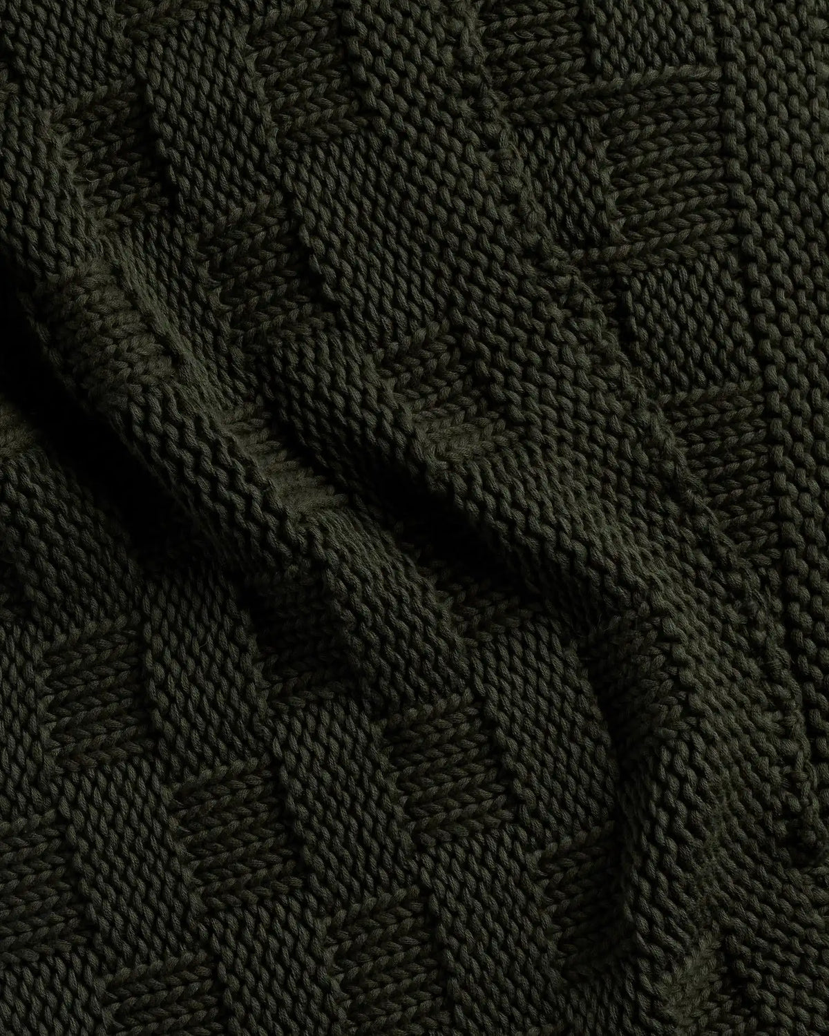 Basketweave Throw (Evergreen)