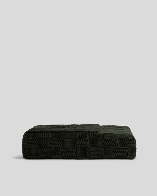 Basketweave Throw (Evergreen)