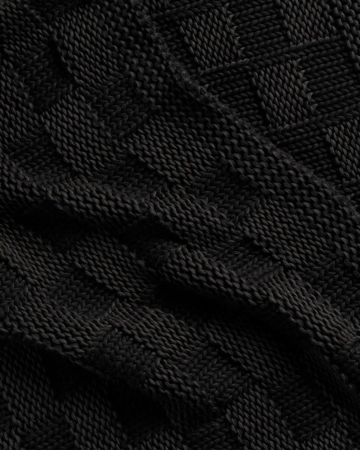 Basketweave Throw (Onyx)