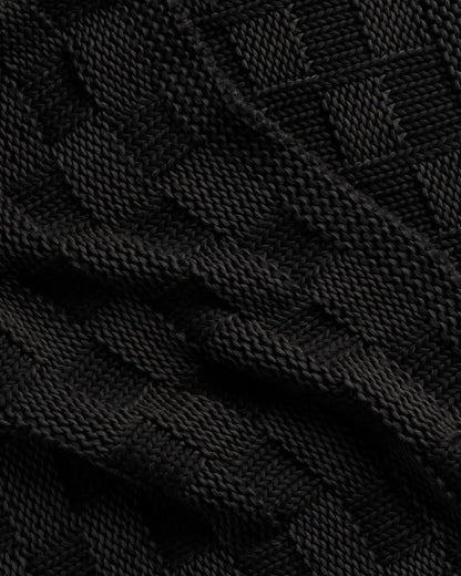 Basketweave Throw (Onyx)