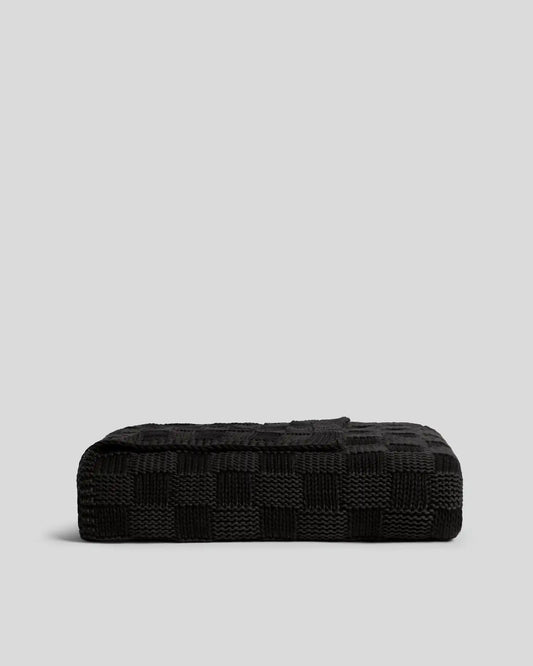 Basketweave Throw (Onyx)