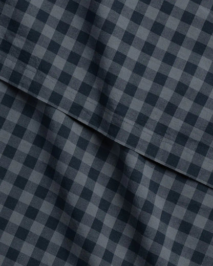 Brushed Cotton Pillowcase Set (Dusk Check)