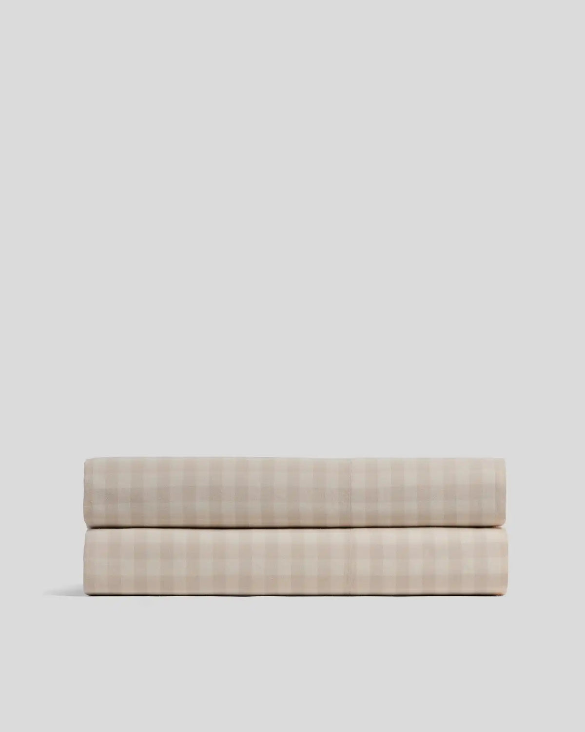 Brushed Cotton Fitted Sheet (Bone Check)