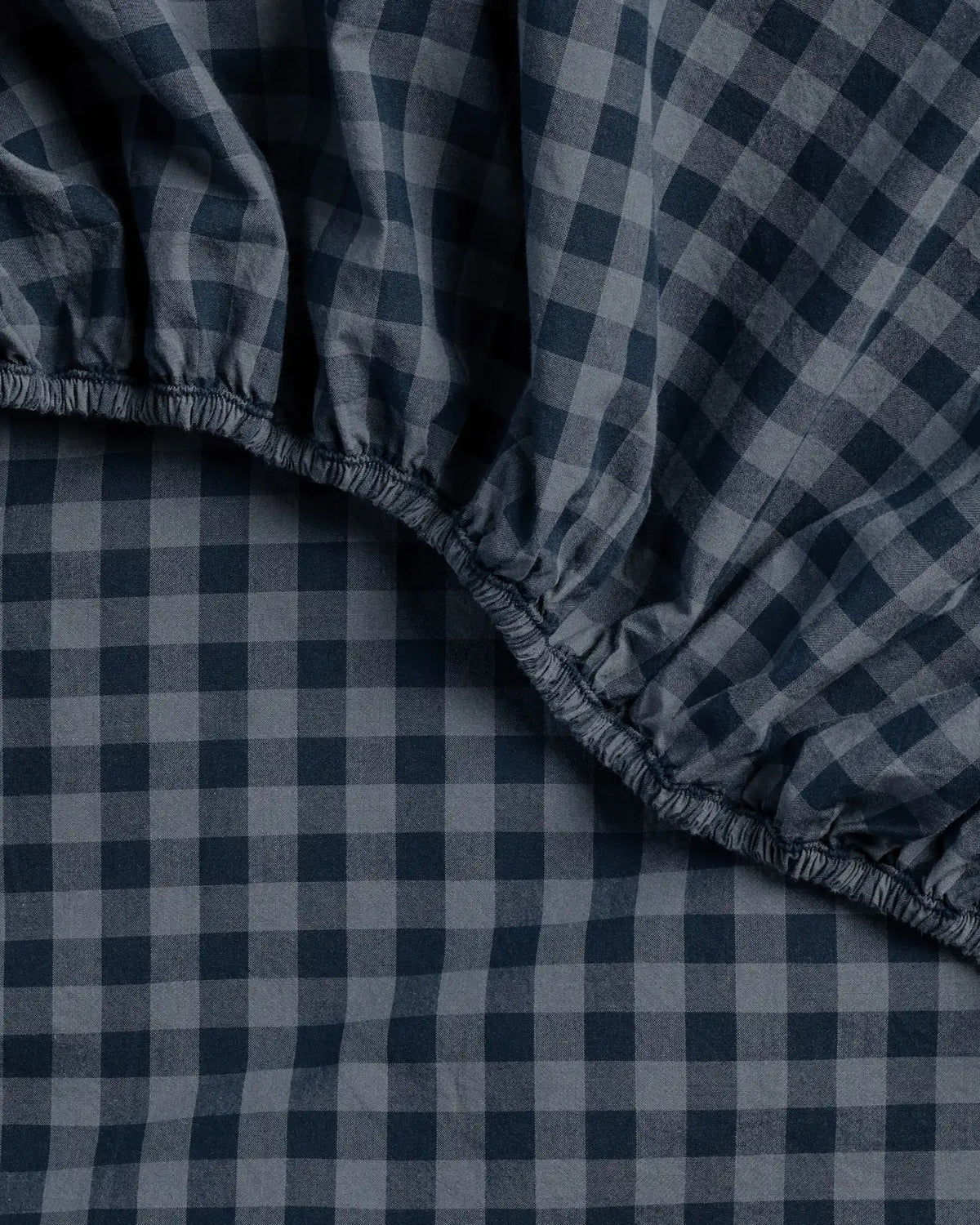 Brushed Cotton Fitted Sheet (Dusk Check)