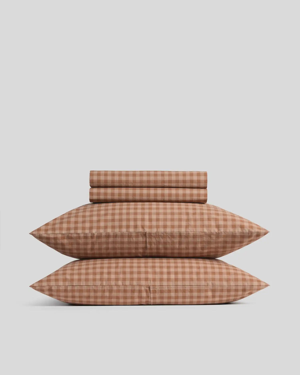 Brushed Cotton Sheet Set - Adobe Check F/Q