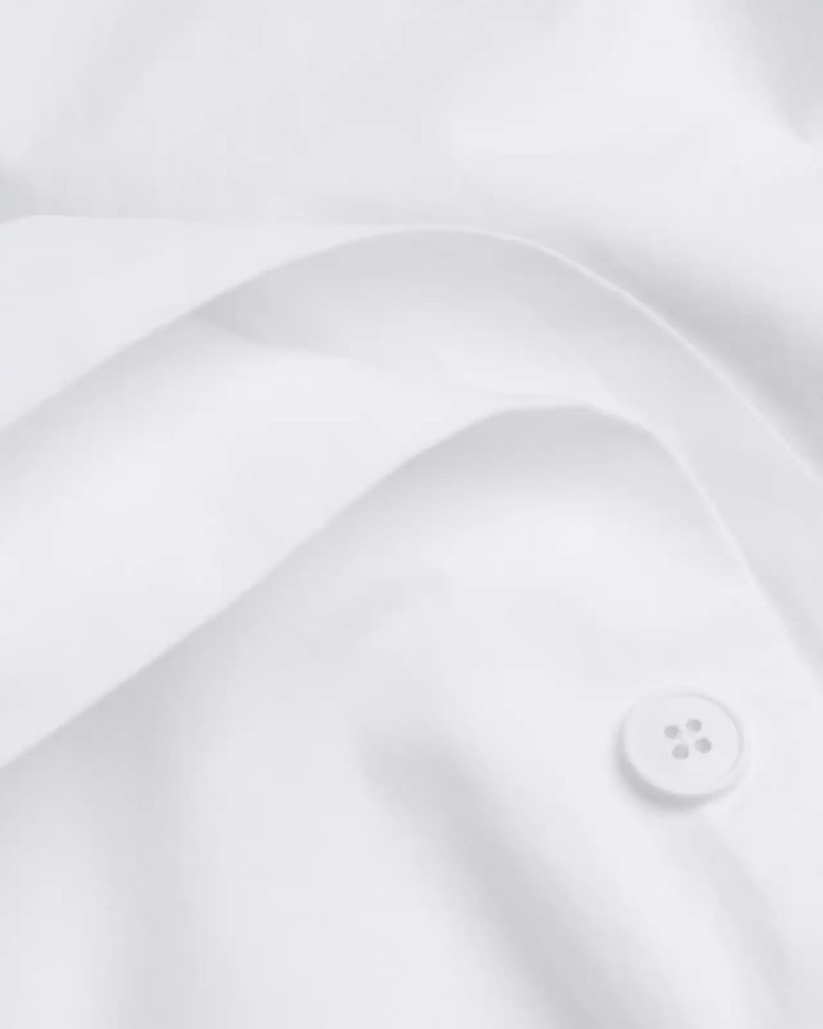 Brushed Cotton Duvet Cover Set - White F/Q