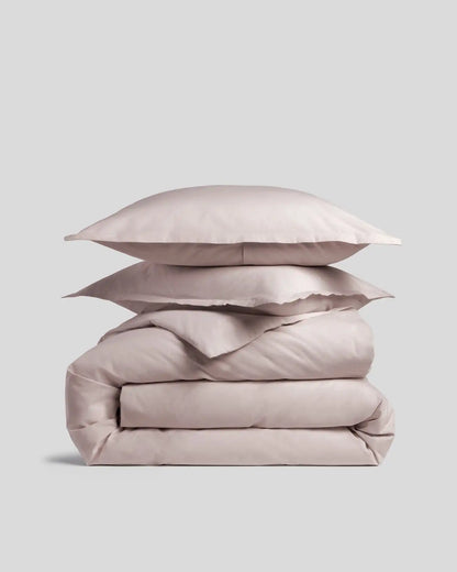 Brushed Cotton Duvet Cover Set - Blush K/CK