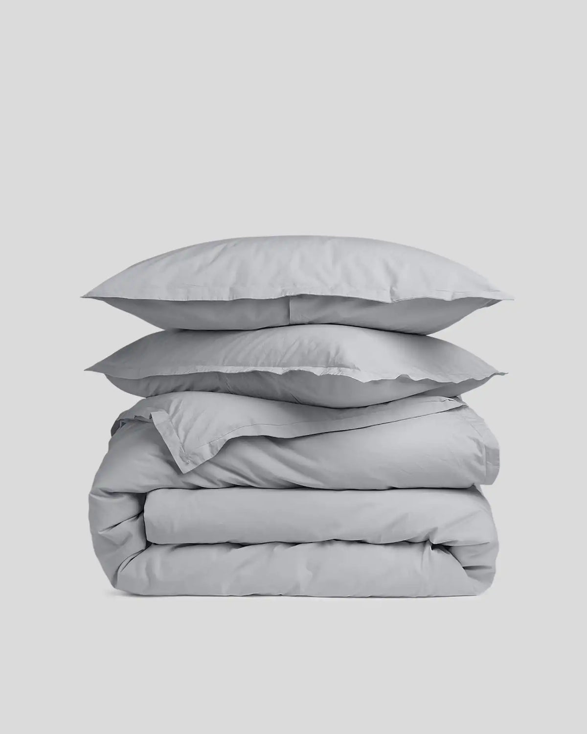 Brushed Cotton Duvet Cover Set - Sky F/Q