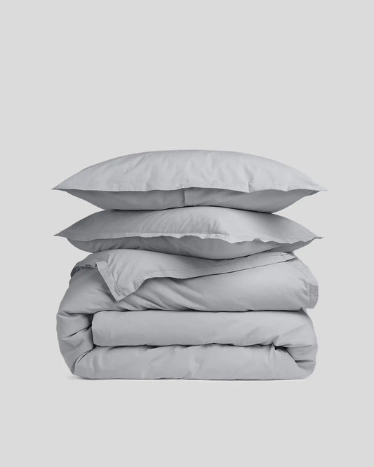 Brushed Cotton Duvet Cover Set - Sky TW/XL