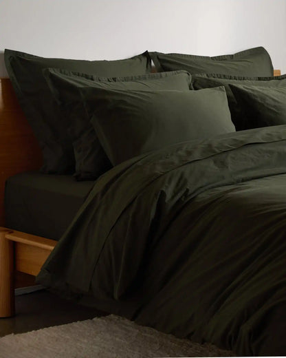 Brushed Cotton Fitted Sheet (Evergreen)