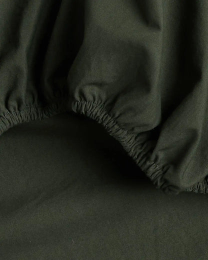 Brushed Cotton Fitted Sheet (Evergreen)