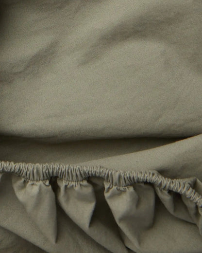 Brushed Cotton Fitted Sheet (Moss)