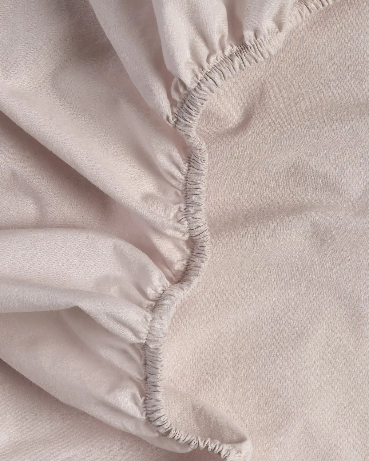 Brushed Cotton Fitted Sheet (Blush)