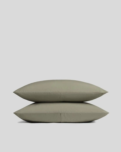 Brushed Cotton Pillowcase Set (Moss)