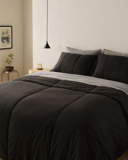 Percale Fitted Sheet (Pebble)