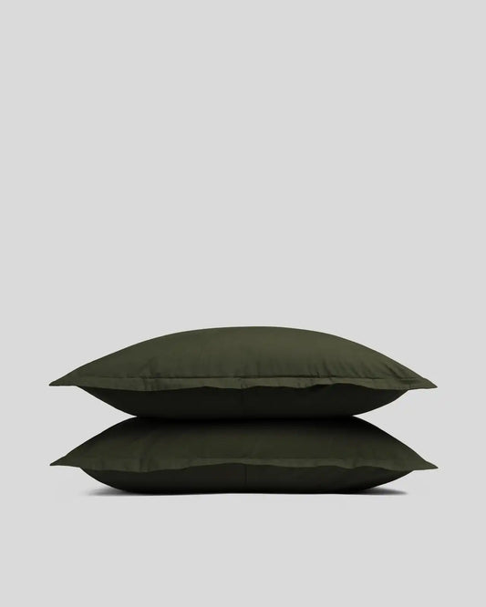 Brushed Cotton Sham Set (Evergreen)