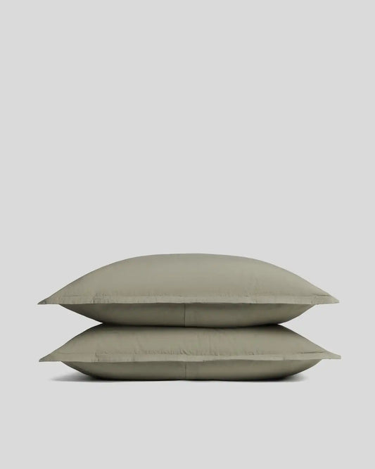 Brushed Cotton Sham Set (Moss)
